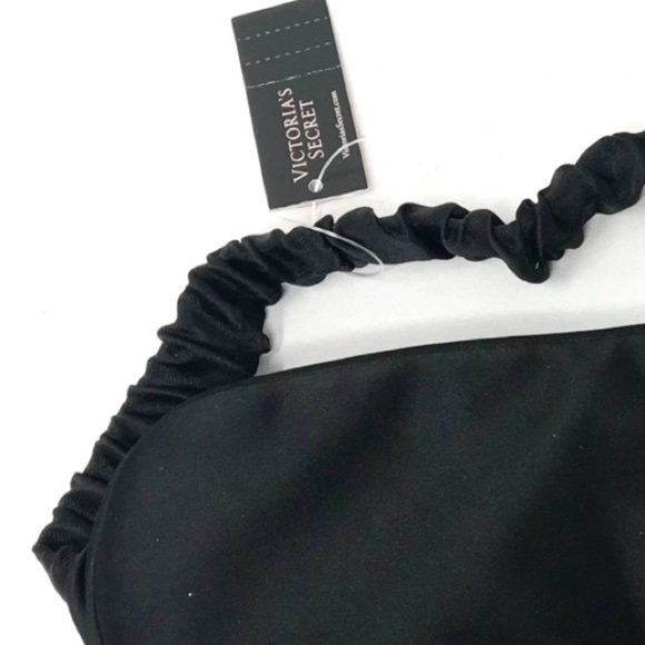 Vintage Y2K Victoria's Secret Sexy Little Things Sleep Mask Black Satin NOS NWT - Picture 4 of 6